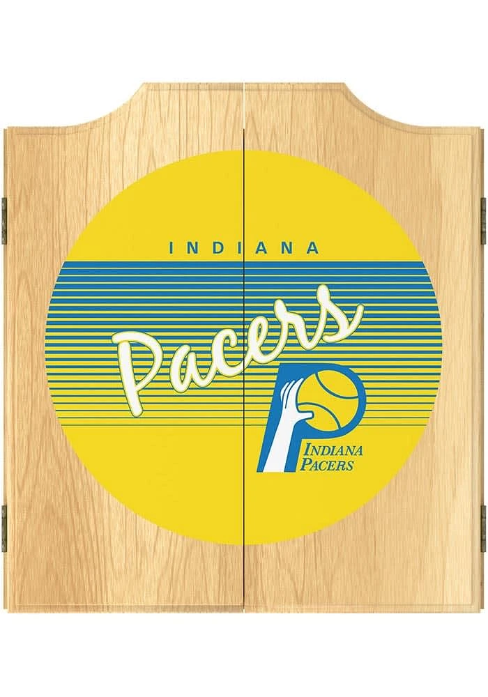 Indiana Pacers Hardwood Classic Logo Dart Board Cabinet