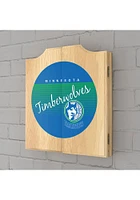 Minnesota Timberwolves Logo Dart Board Cabinet