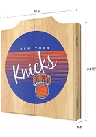 New York Knicks Hardwood Classic Logo Dart Board Cabinet