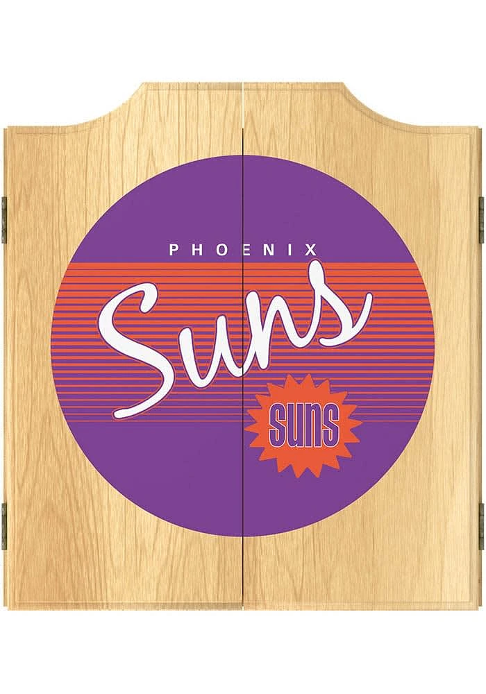 Phoenix Suns Hardwood Classic Logo Dart Board Cabinet