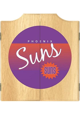 Phoenix Suns Hardwood Classic Logo Dart Board Cabinet