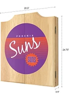 Phoenix Suns Hardwood Classic Logo Dart Board Cabinet