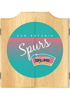 San Antonio Spurs Logo Dart Board Cabinet