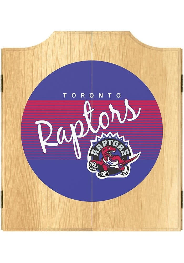 Toronto Raptors Throwback Dart Board Cabinet