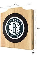 Brooklyn Nets Logo Dart Board Cabinet