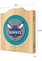 Charlotte Hornets Logo Dart Board Cabinet