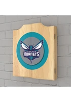 Charlotte Hornets Logo Dart Board Cabinet