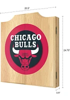 Chicago Bulls Logo Dart Board Cabinet