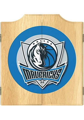 Dallas Mavericks Logo Dart Board Cabinet