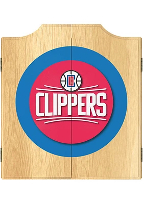 Los Angeles Clippers Logo Dart Board Cabinet