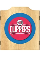 Los Angeles Clippers Logo Dart Board Cabinet