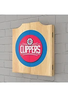 Los Angeles Clippers Logo Dart Board Cabinet