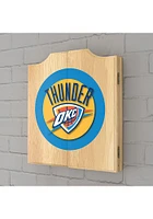 Oklahoma City Thunder Logo Dart Board Cabinet
