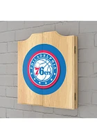 Philadelphia 76ers Logo Dart Board Cabinet