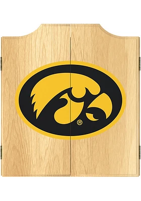 Iowa Hawkeyes Logo Dart Board Cabinet