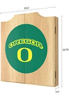 Oregon Ducks Logo Dart Board Cabinet