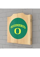 Oregon Ducks Logo Dart Board Cabinet
