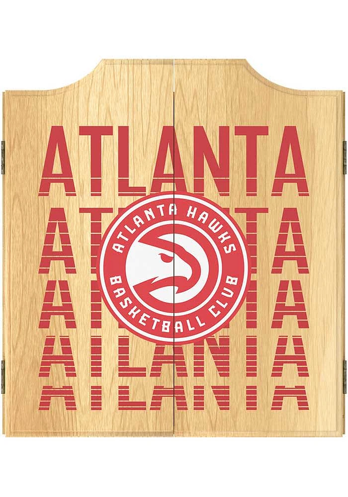 Atlanta Hawks City Logo Dart Board Cabinet