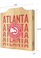Atlanta Hawks City Logo Dart Board Cabinet