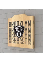 Brooklyn Nets City Logo Dart Board Cabinet