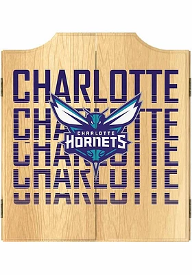 Charlotte Hornets City Logo Dart Board Cabinet