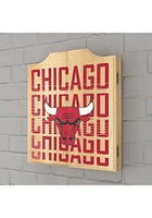 Chicago Bulls City Logo Dart Board Cabinet