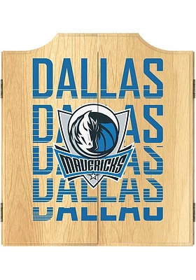 Dallas Mavericks City Logo Dart Board Cabinet