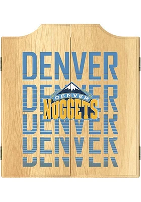 Denver Nuggets City Logo Dart Board Cabinet