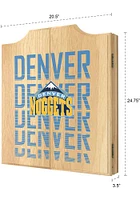 Denver Nuggets City Logo Dart Board Cabinet
