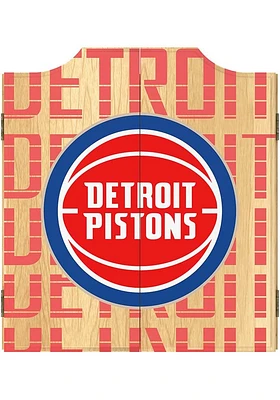 Detroit Pistons City Logo Dart Board Cabinet