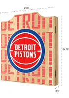 Detroit Pistons City Logo Dart Board Cabinet