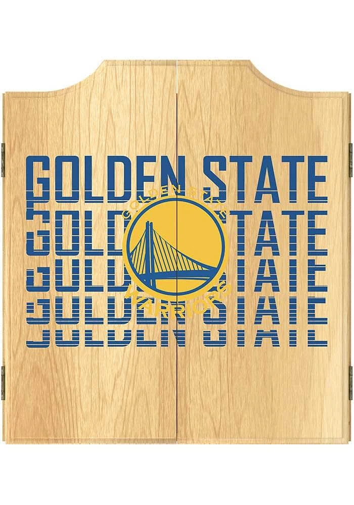 Golden State Warriors City Logo Dart Board Cabinet