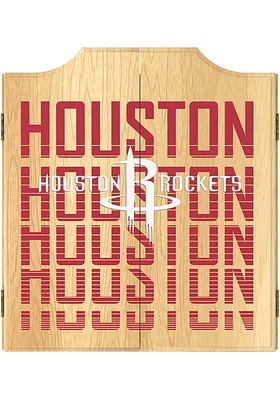 Houston Rockets City Logo Dart Board Cabinet
