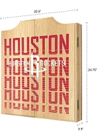 Houston Rockets City Logo Dart Board Cabinet
