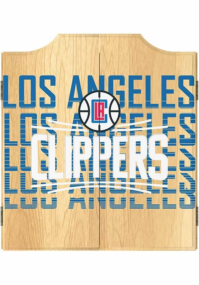 Los Angeles Clippers City Logo Dart Board Cabinet