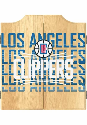 Los Angeles Clippers City Logo Dart Board Cabinet