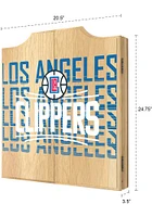 Los Angeles Clippers City Logo Dart Board Cabinet