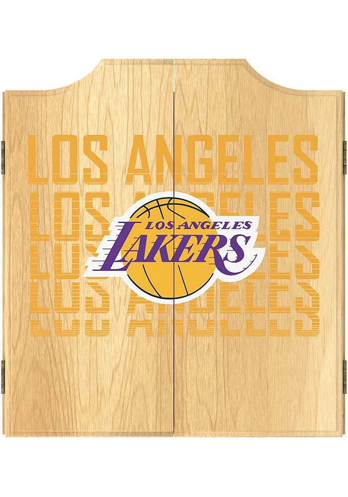 Los Angeles Lakers City Logo Dart Board Cabinet