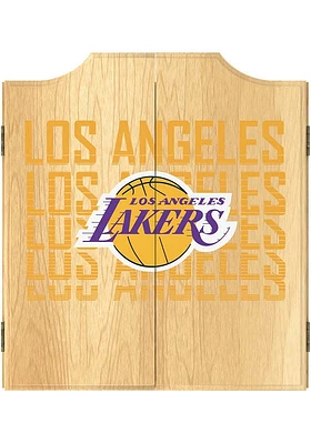 Los Angeles Lakers City Logo Dart Board Cabinet