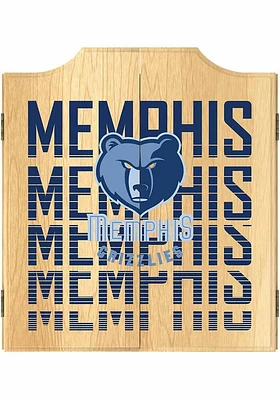 Memphis Grizzlies City Logo Dart Board Cabinet