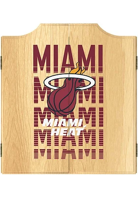 Miami Heat City Logo Dart Board Cabinet