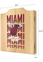 Miami Heat City Logo Dart Board Cabinet
