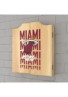 Miami Heat City Logo Dart Board Cabinet
