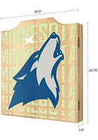 Minnesota Timberwolves City Logo Dart Board Cabinet