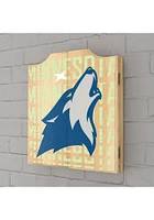 Minnesota Timberwolves City Logo Dart Board Cabinet