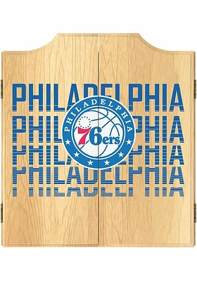 Philadelphia 76ers City Logo Dart Board Cabinet