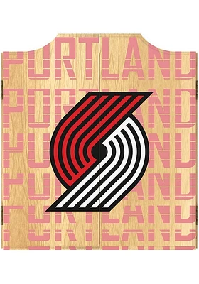 Portland Trail Blazers City Logo Dart Board Cabinet