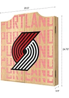 Portland Trail Blazers City Logo Dart Board Cabinet