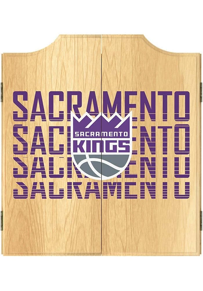 Sacramento Kings City Logo Dart Board Cabinet
