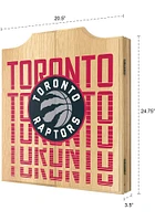Toronto Raptors City Logo Dart Board Cabinet